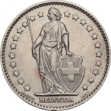 Швейцария 1 франк 1981 год