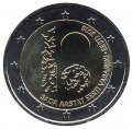 Эстония 2 евро 2018 год - 100 лет Эстонской Республике (в буклете)