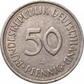 ФРГ 50 пфеннигов 1977 год (J)
