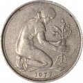 ФРГ 50 пфеннигов 1977 год (J)