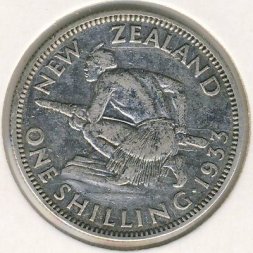 Новая Зеландия 1 шиллинг 1933 год
