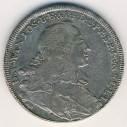 Бавария 1 талер 1757 год