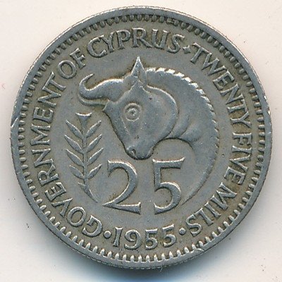 Кипр 25 милей 1955 год