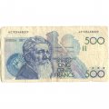 Бельгия 500 франков 1984-1986 год - Константин Менье - VF-