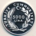 Турция 5000 лир 1985 год