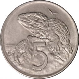 Новая Зеландия 5 центов 1971 год