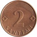 Латвия 2 сантима 2000 год