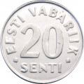 Эстония 20 сентов 1999 год