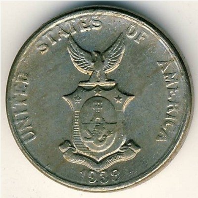 Филиппины 5 сентаво 1938 год