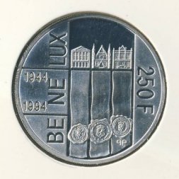 Люксембург 250 франков 1994 год