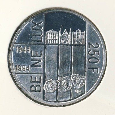 Люксембург 250 франков 1994 год