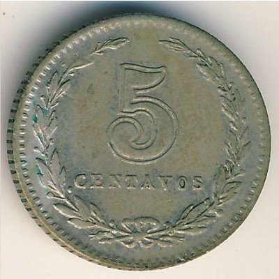 Аргентина 5 сентаво 1939 год