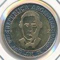 Аргентина 1 песо 2001 год - 200 лет со дня рождения Хусто Хосе де Уркиза