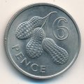 Гамбия 6 пенсов 1966 год