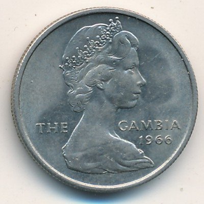 Гамбия 6 пенсов 1966 год