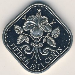 Багамские острова 15 центов 1971 год
