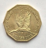 Монета Белиз 1 доллар 2012 год - 30-летие Национального банка