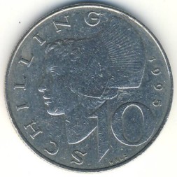 Австрия 10 шиллингов 1995 год