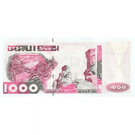 Алжир 1000 динаров 1998 год - Наскальные рисунки. Плато Ахаггар - UNC