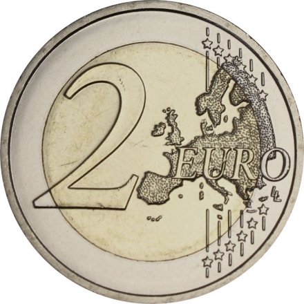 Люксембург 2 евро 2025 год - 25 лет со дня вступления на престол Великого герцога Анри