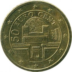 Австрия 50 евроцентов 2007 год