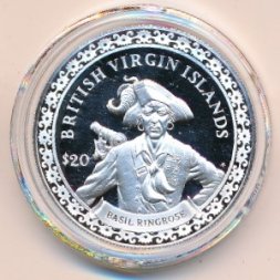 Виргинские острова 20 долларов 2000 год