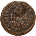 Денга 1705 год Пётр I (1699 - 1725) - XF+