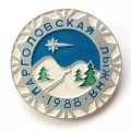 Значок Парголовская лыжня 1988 г.