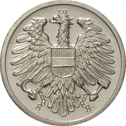 Австрия 2 гроша 1989 год UNC