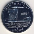 Остров Мэн 1 крона 1994 год - Первый перелет через Атлантику