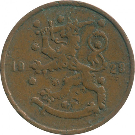 Финляндия 10 пенни 1928 год