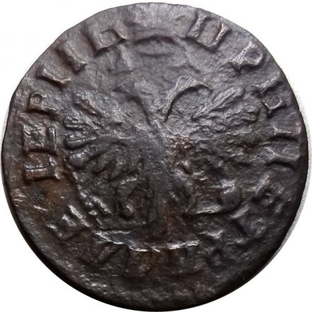 Денга 1715 год Пётр I (1699 - 1725) - VF+