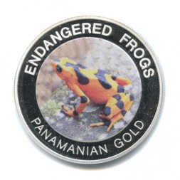 Монета Малави 10 квача 2010 год - Панамская золотая лягушка