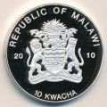 Малави 10 квач 2010 год - Панамская золотая лягушка