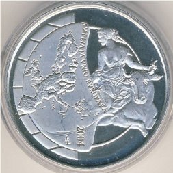 Бельгия 10 евро 2004 год