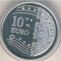 Бельгия 10 евро 2004 год