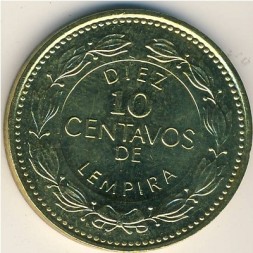 Монета Гондурас 10 сентаво 1995 год