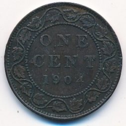 Канада 1 цент 1904 год