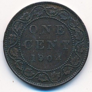 Канада 1 цент 1904 год