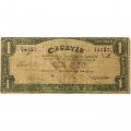 Филиппины Провинция Кагаян сертификат 1 песо 1942-1944 год - зеленый фон - VF