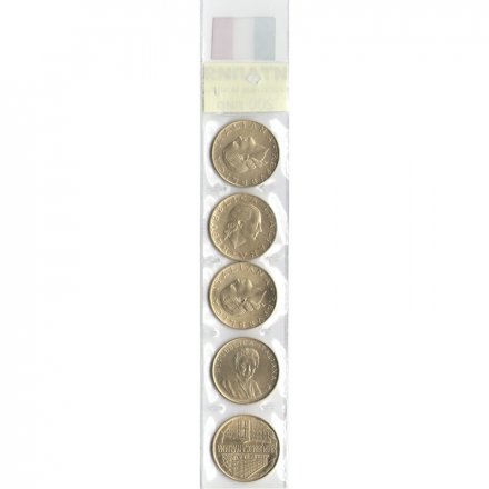 Набор из 5 монет Италия 1980-1996 год - памятные монеты 200 лир