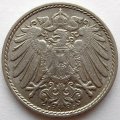Германия 5 пфеннигов 1902 год (J)