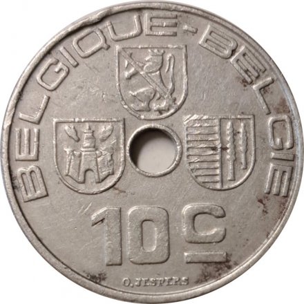 Бельгия 10 сантимов 1938 год BELGIQUE-BELGIE
