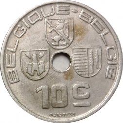 Бельгия 10 сантимов 1938 год BELGIQUE-BELGIE