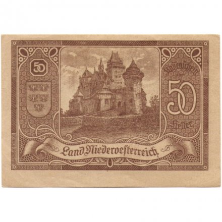 Австрия (нотгельд)  50 геллеров 1920 год - XF