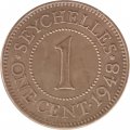 Сейшелы 1 цент 1948 год