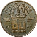Бельгия 50 сантимов 1965 год BELGIQUE