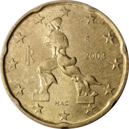 Италия 20 евроцентов 2003 год
