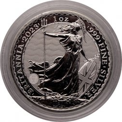 Великобритания 2 фунта 2023 год - Стоящая Британия (Королева Елизавета II)