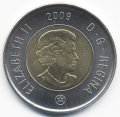 Канада 2 доллара 2009 год - Полярный медведь
